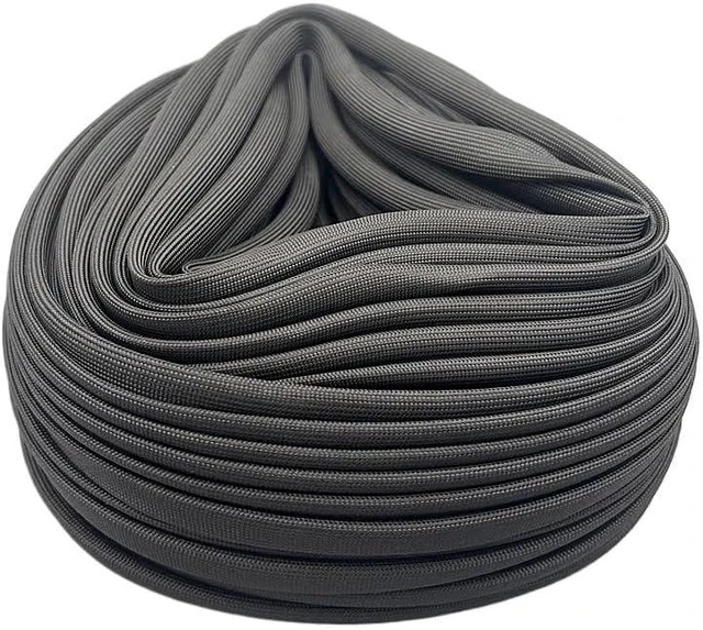 Main image of 5/10M Fiberglass Tube 0.5mm~25mm HTG Cable Sleeve Fiber Glass Wire Wrap Protector Insulation High Temperature Pipe(Black,18 mm,5m)