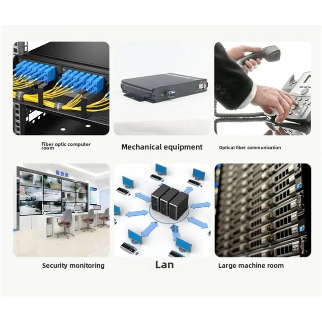 Alt view image 3 of 5 - Optical Cable, Single-Mode 2 Core,Waterproof and Tensile Armored Fiber Optic Cable,Optical Fiber Material,30m,35m,40m,45m,50m(LC-LC 30meters)