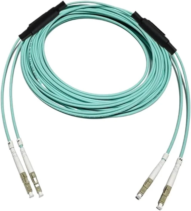Main image of Customize Armored Jumper Single Mode Single Core/Dual Core LC/ST/FC/SC Extension Cord Tail Fiber(45m,SM 1C LC-LC blue-01)