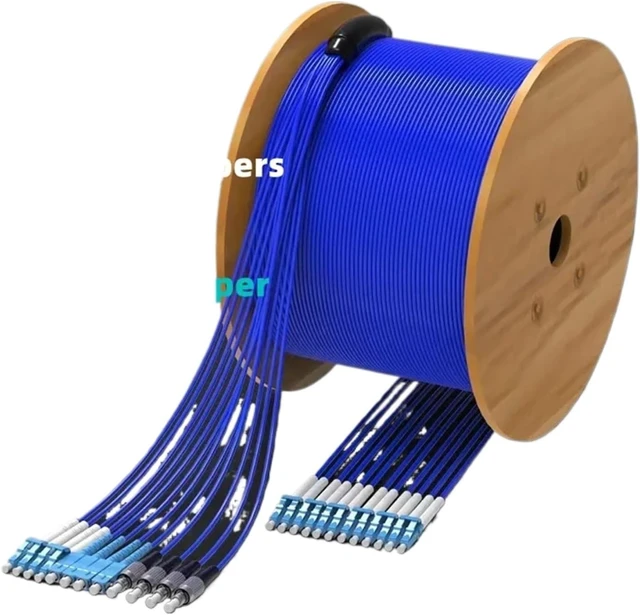 Alt view image 3 of 6 - Customize Armored Jumper Single Mode Single Core/Dual Core LC/ST/FC/SC Extension Cord Tail Fiber(45m,SM 1C LC-LC blue-01)