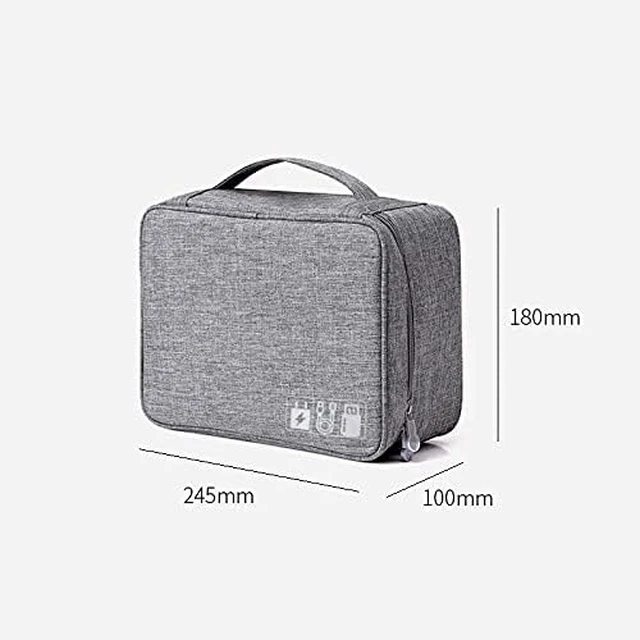 Alt view image 2 of 5 - Storage Bags Portable Digital Organizer USB Gadgets Zipper Cosmetic Bag Case Accessories Item (Color : A) (A)