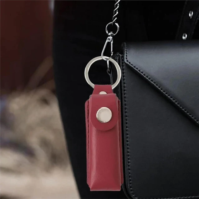 Alt view image 5 of 7 - Flash Drive Case 10pcs USB Case USB Flash Drive Leather Case with Protector Cap Small Keychain for Teacher Photographers Office Backup Birthday Access for Home Office Client Meetings(Black)