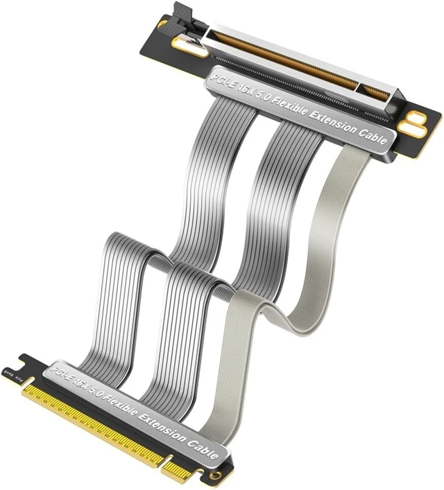 Main image of PCI-E 5.0 16X PCIe 5.0 Expansion Cable 90 Degree Vertical Installation GPU Cable for Desktop PC Computer