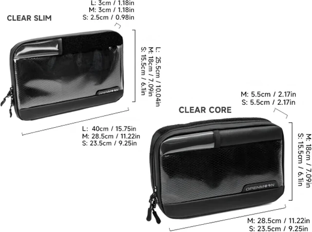Alt view image 2 of 7 - OPENMOON Thick Transparent Storage Electronics & Camera Accessories Bag - Cable organizer, Gear Accessory Pouch, Travel Camera Essentials