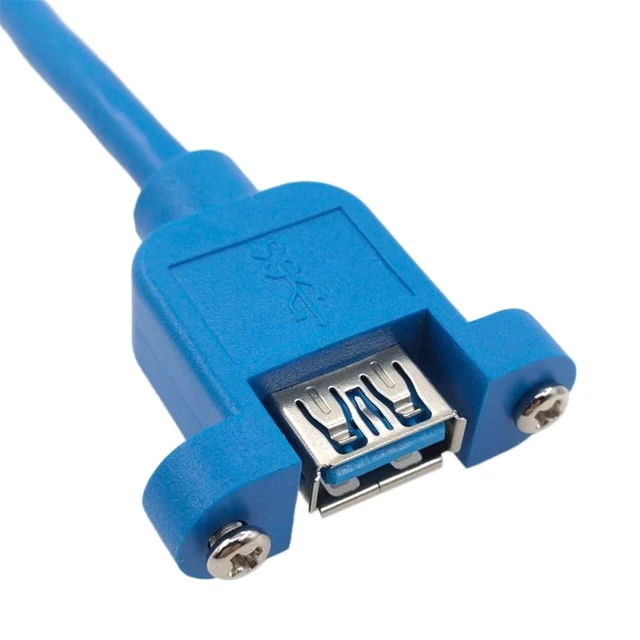 Alt view image 4 of 7 - 1PCS USB2.0 USB 3.0 Extension Cable Cable Male to Female Extender Data Sync no Screw Panel Mount Connector for PC Printer Hard Disk(USB 3.0 F-M 0.6m)