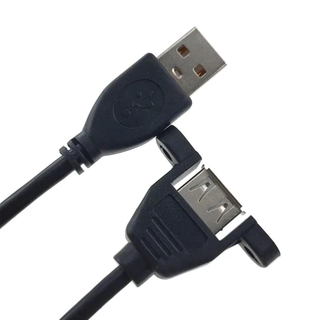 Alt view image 5 of 7 - 1PCS USB2.0 USB 3.0 Extension Cable Cable Male to Female Extender Data Sync no Screw Panel Mount Connector for PC Printer Hard Disk(USB 3.0 F-M 0.6m)