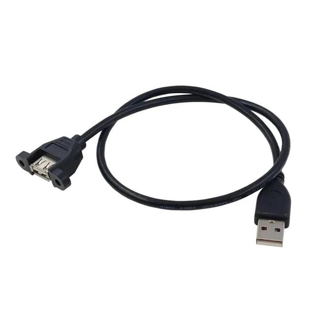 Alt view image 7 of 7 - 1PCS USB2.0 USB 3.0 Extension Cable Cable Male to Female Extender Data Sync no Screw Panel Mount Connector for PC Printer Hard Disk(USB 3.0 F-M 0.6m)