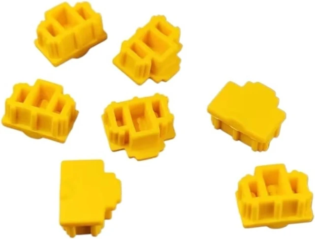 Alt view image 3 of 4 - 500pcs RJ45 Dustproof Plug Network Cable Crystal Connector Protective Cover Silicone Yellow Red Black(Red)