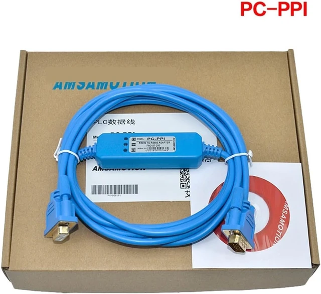 Alt view image 4 of 5 - Ethernet Cable Programming Cable, Network Ethernet Cable,PLC cable PC-PPI Suitable S7-200 PLC Programming Cable Serials Cable RS232 To RS485 Conversion Cable PC/PPI Download Cale PCPPI(3cb30 (4.5meter