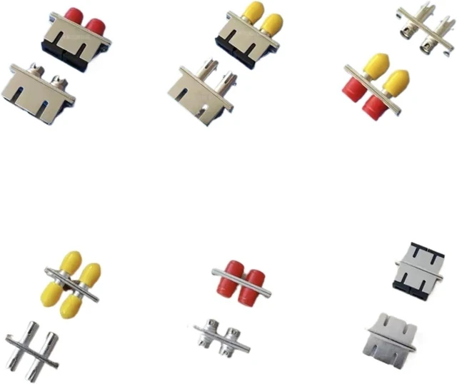 Main image of Flange Coupler SC-ST SC-FC ST-FC Duplex 10pcs Optical Fiber Adapter SC FC ST DX Metal Shell Connector Dual Port(SC-FC)