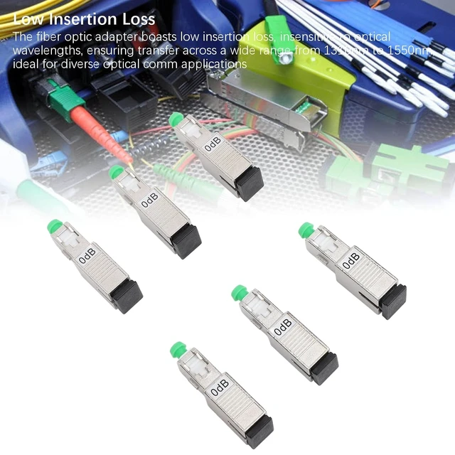 Alt view image 2 of 7 - 33PCS Male to UPC Female Optic Coupler Kit, Sturdy ABS and Metal Construction, Enhanced Isolation, Wide Application in Comm Networks CATV, Low Insertion Loss for Optical Comm