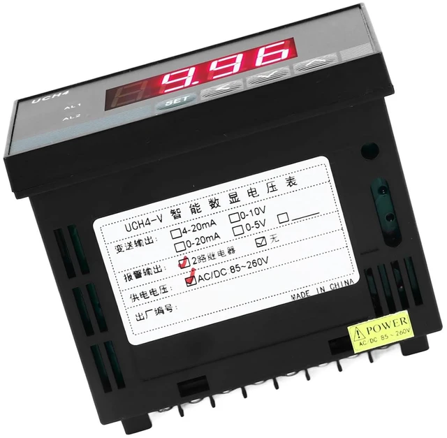Alt view image 4 of 7 - Digital Voltmeter AC DC Voltage Tester Meter Intelligent Alarm Relay Output for Industrial Use