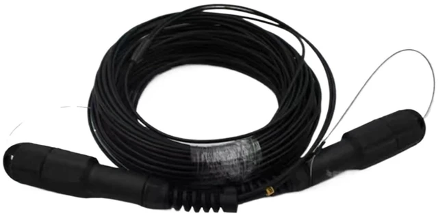 Main image of 2 core OM3 TPU Armored Fiber patchcord 50m60m70m80m100m120M SC LC FC ST A Multimode 2 fibers Optical Fibre Jumper Outdoor(100m OM3 SC-SC)