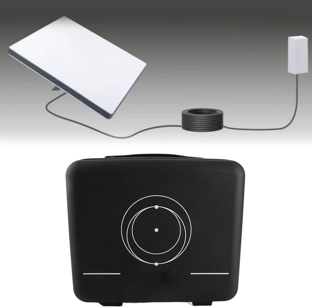 Alt view image 3 of 7 - Shock Proof Satellite Travel Portable ABS Hard Storage Box for Adapter Cables Power Supply Bracket Accessories 34x31x16.5cm