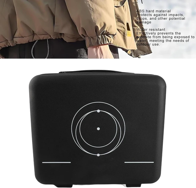 Alt view image 6 of 7 - Shock Proof Satellite Travel Portable ABS Hard Storage Box for Adapter Cables Power Supply Bracket Accessories 34x31x16.5cm