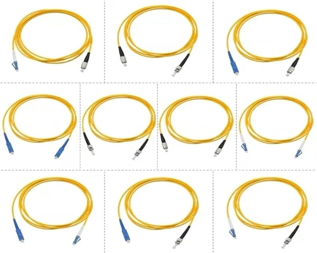 Main image of Optical fiber jumper SC-SC UPC 10pcs 1-30m Singlemode patchcord 20M 15M 10M Simplex extension cable FTTH(SC-SC 25m 10pcs)