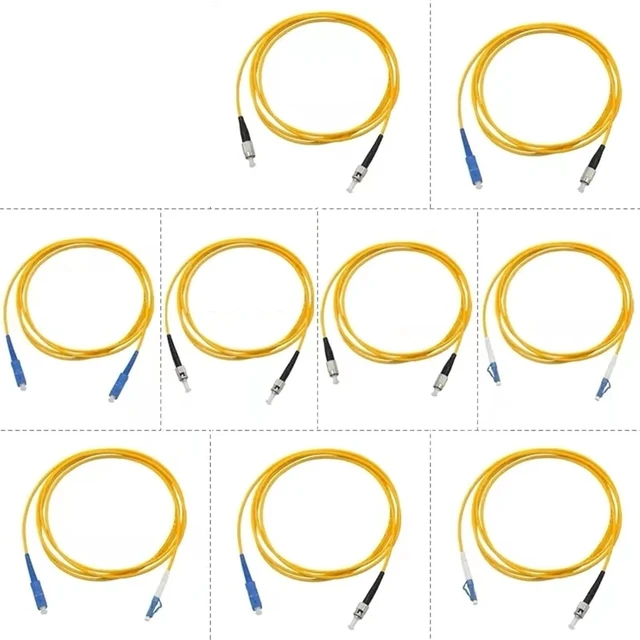 Alt view image 3 of 5 - Optical fiber jumper SC-SC UPC 10pcs 1-30m Singlemode patchcord 20M 15M 10M Simplex extension cable FTTH(SC-SC 25m 10pcs)