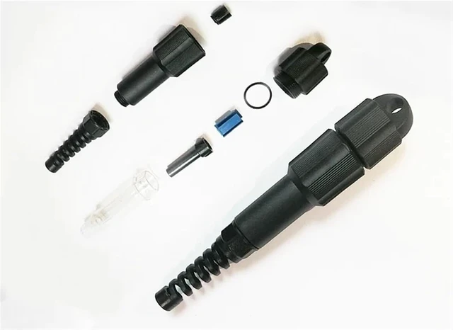 Alt view image 6 of 7 - 10pcs PDLC Waterproof Connector for Field Optical Armored Cable Protective Sleeve Outdoor Protect Cover Outdoor(Blue)