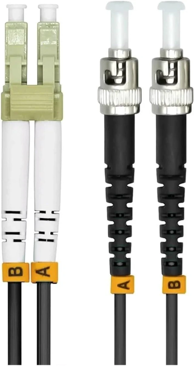 Main image of Outdoor Armored 50Meters LC-ST Duplex 10 Gigabit 50/125 Multi-Mode Fiber Optical Cable OM3 10GB LC to ST Patch Cord Jumper
