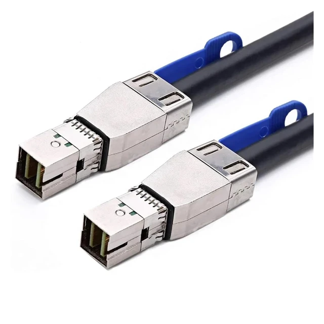 Alt view image 3 of 6 - External 36 Pins S-AS 4X SFF-8644 to SFF-8644 Cable(1M)