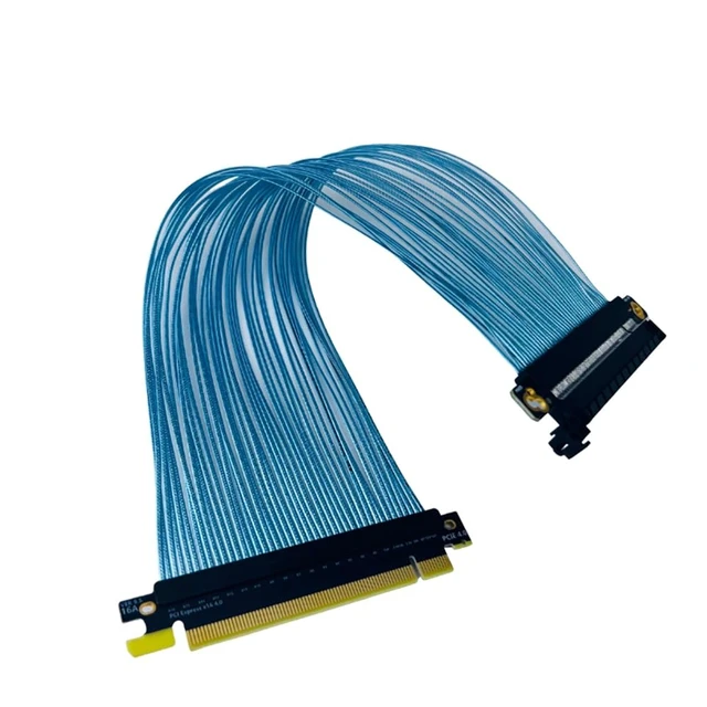 Alt view image 3 of 7 - PCIE 4.0 X16 GPU Graphics Card Extension Cable PCI-E 4.0 32GB/S 12PIN Silver-Plated Cable for 3090 Graphics Card