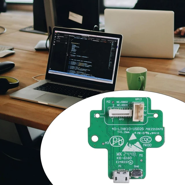 Alt view image 5 of 7 - USB Charging Port Circuit Board Replacement For Link 10 Auditory Green Highly Durability Repair Part