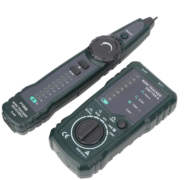 Alt view image 4 of 7 - GOTOTOP FY868 Cable Tester, RJ45 RJ11 Wire Tracker Kit, Detect Cable Connections, Hunt Cables, Line Level and Circuit Detection