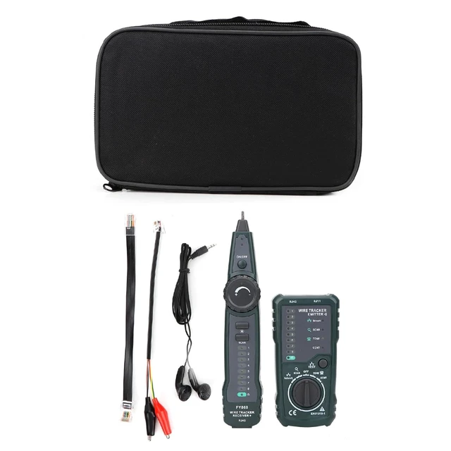 Alt view image 5 of 7 - GOTOTOP FY868 Cable Tester, RJ45 RJ11 Wire Tracker Kit, Detect Cable Connections, Hunt Cables, Line Level and Circuit Detection