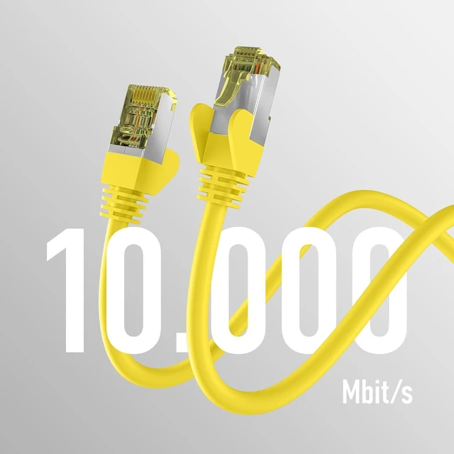 Alt view image 2 of 5 - EFB-Elektronik - CAT. 6a Network Cable up to 10 Gbit - 25m LAN Cable Ethernet Cable Patch Cable with Jack/Kink Protection - RJ45 Connection, S/FTP PIMF Shielding - White