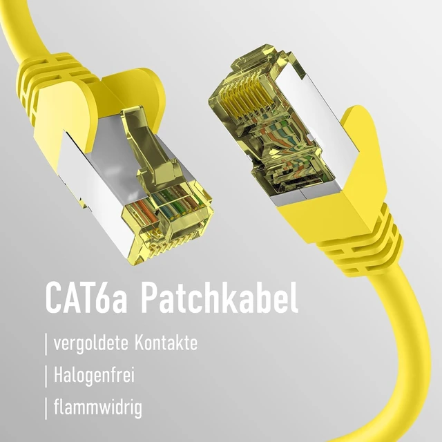 Alt view image 3 of 5 - EFB-Elektronik - CAT. 6a Network Cable up to 10 Gbit - 25m LAN Cable Ethernet Cable Patch Cable with Jack/Kink Protection - RJ45 Connection, S/FTP PIMF Shielding - White