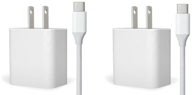 Alt view image 6 of 6 - Type C Charger USB-C Fast Charger and Cable Compatible with Google Products and Other USB-C Devices (2-Pack)