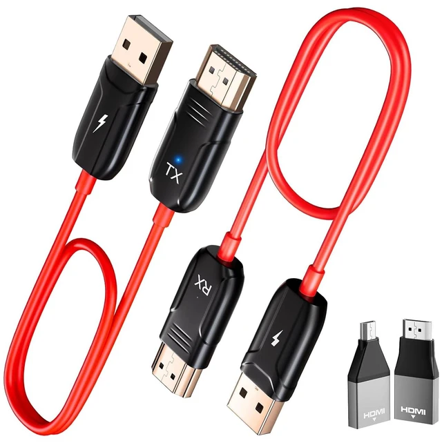 Main image of HDMI Wireless Transmitter and Receiver, Wireless HDMI, Wire-Less HDMI Extender 50M/ 165FT Long Range,Support 2.4/5GHz for Streaming Video/Audio from Laptop,PC,Smartphone to HDTV/Projector.