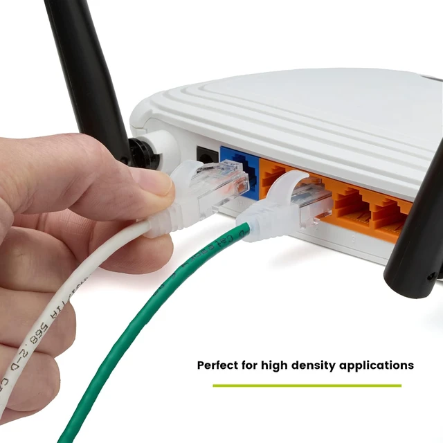 Alt view image 4 of 6 - trueCABLE Cat6 Component Rated Patch Cable, Unshielded U/UTP, CM Rated, UL Listed, PoE++, 28AWG 4/PR, Green, 3ft, 5 Pack