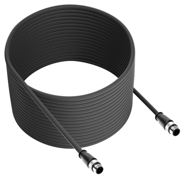 Alt view image 3 of 3 - Alvin's Cables M12 D-Code 4 Pin Male to M12 D-Code 4 Pin Male Ethernet Cable for Keyence Baumer Sick Camera, High-Flex Cat6a Cable for Industrial Automation, EtherCAT/PROFINET, Robotics 65.6ft/20m