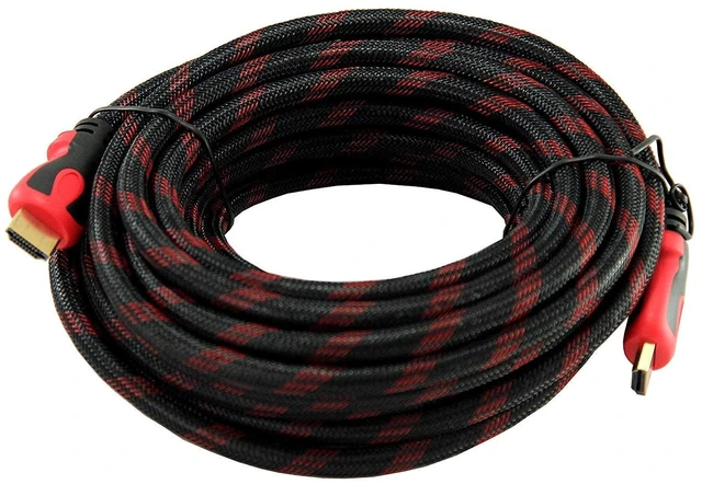 Main image of HDMI Cable 25ft, 4K 2.0, Ultra HD Gold-Plated Shielded HD TV Cable 1080P,18Gbps Ferrite with Nylon Braided Cord Supports Ethernet