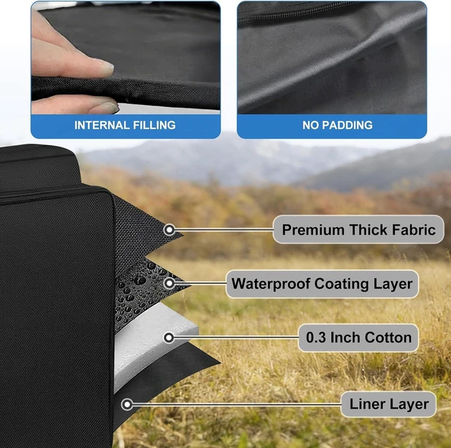 Alt view image 3 of 7 - Carrying Case Compatible with Starlink standard Gen 3, With Thick Padded Inner and Multiple Pockets, Heavy-Duty Travel Storage Bag For Satellite Dish Router Accessories, For Camping,Outdoor, RV