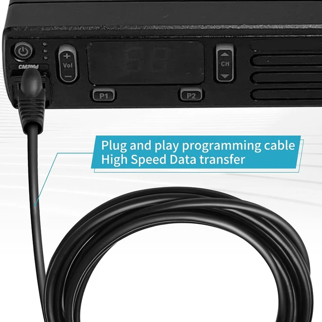Alt view image 4 of 5 - PMKN4147 PMKN4147A USB Programming Cable for Motorola CM200D CM300D XPR2500 DEM400 DM1400 DM1600 DM2400 DM2600 XiR M3188 M3688 M3988 M6660 Mobile Radi