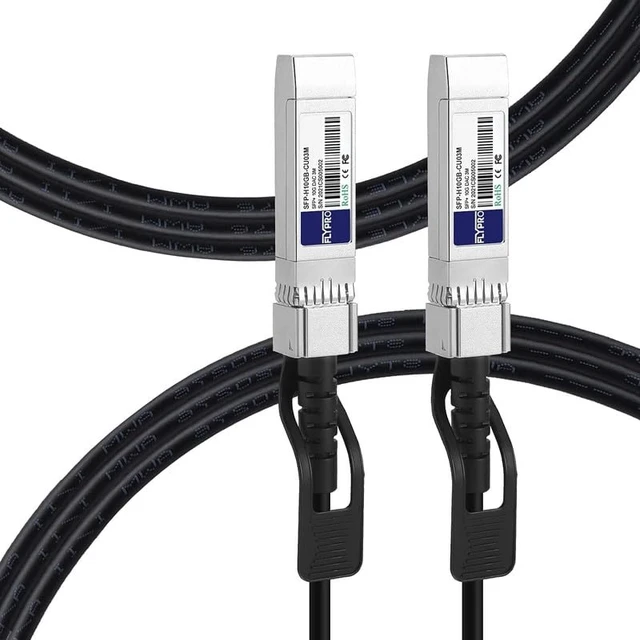 Main image of SFP Cable 3M 2pack, 10G SFP+ DAC Passive Direct Attach Copper Twinax Cable for Cisco SFP-H10GB-CU3M, Ubiquiti, Netgear, Mikrotik, D-Link, Intel, Supermicro and More