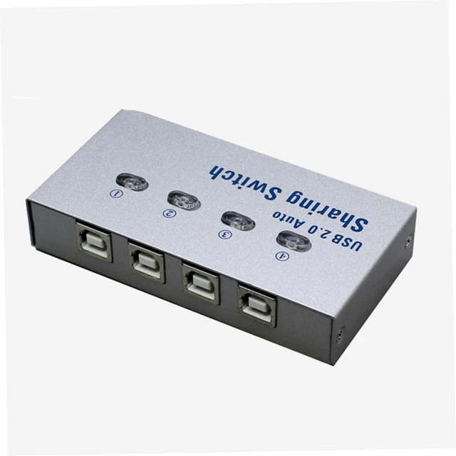 Alt view image 5 of 7 - USB 2.0 Printer Sharing Device Automatic Switcher Silver