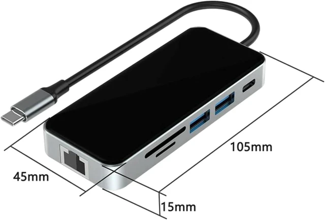 Alt view image 7 of 7 - 10 in 1 USB C Hub Docking Station