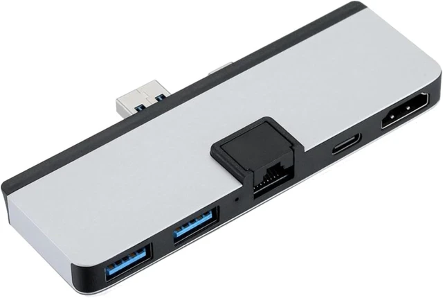 Alt view image 2 of 6 - USB 3.0 HUB Dock Compatible with Microsoft Surface Pro 7(with Network Port)