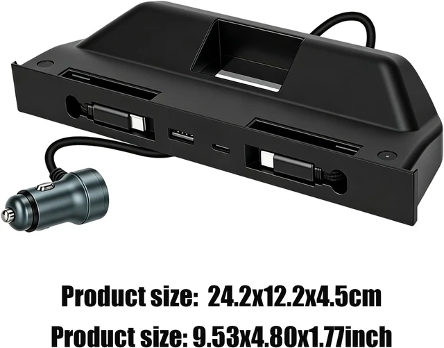 Alt view image 5 of 7 - USB Hub for Tesla Model 3 Y Slide in Charger Dock