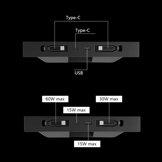 Alt view image 6 of 7 - USB Hub for Tesla Model 3 Y Slide in Charger Dock