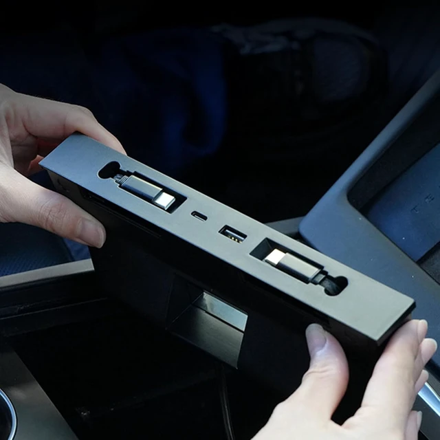 Alt view image 7 of 7 - USB Hub for Tesla Model 3 Y Slide in Charger Dock