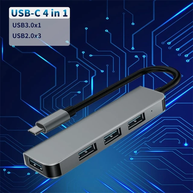 Alt view image 2 of 7 - Type C 3.0 Docking Station for Laptop Adapter RJ45 TF/SD Card Splitter for Windows for iOS(D)