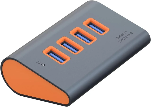 Alt view image 6 of 7 - USB 3.2 Extension 4 Harbors 10Gbps Aluminum Build for Home, B