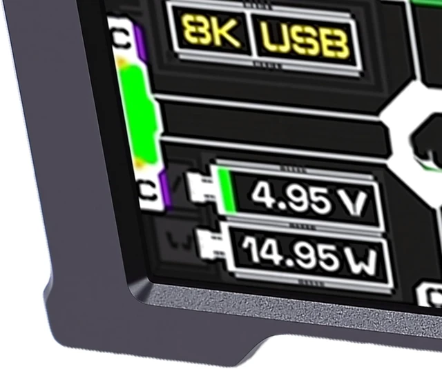 Alt view image 7 of 7 - USB C Hub with Independent Power Port (Black)