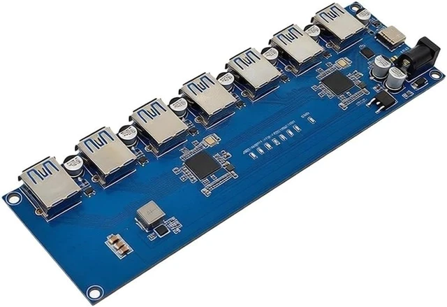 Alt view image 3 of 7 - USB 3.1 Hub Module 7-Port PCB Board Blue
