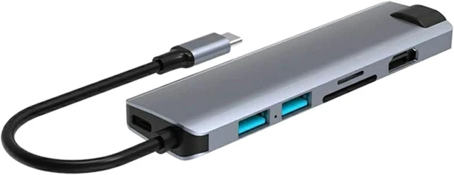Main image of 7 in 1 USB C Hub HC75LC 4K PD100W Replacement