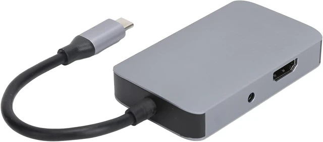 Alt view image 7 of 7 - USBC to 5-in-1 Hub Adapter, Aluminum Alloy